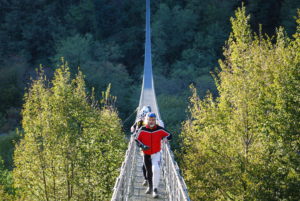 Pistoia, suspension bridge